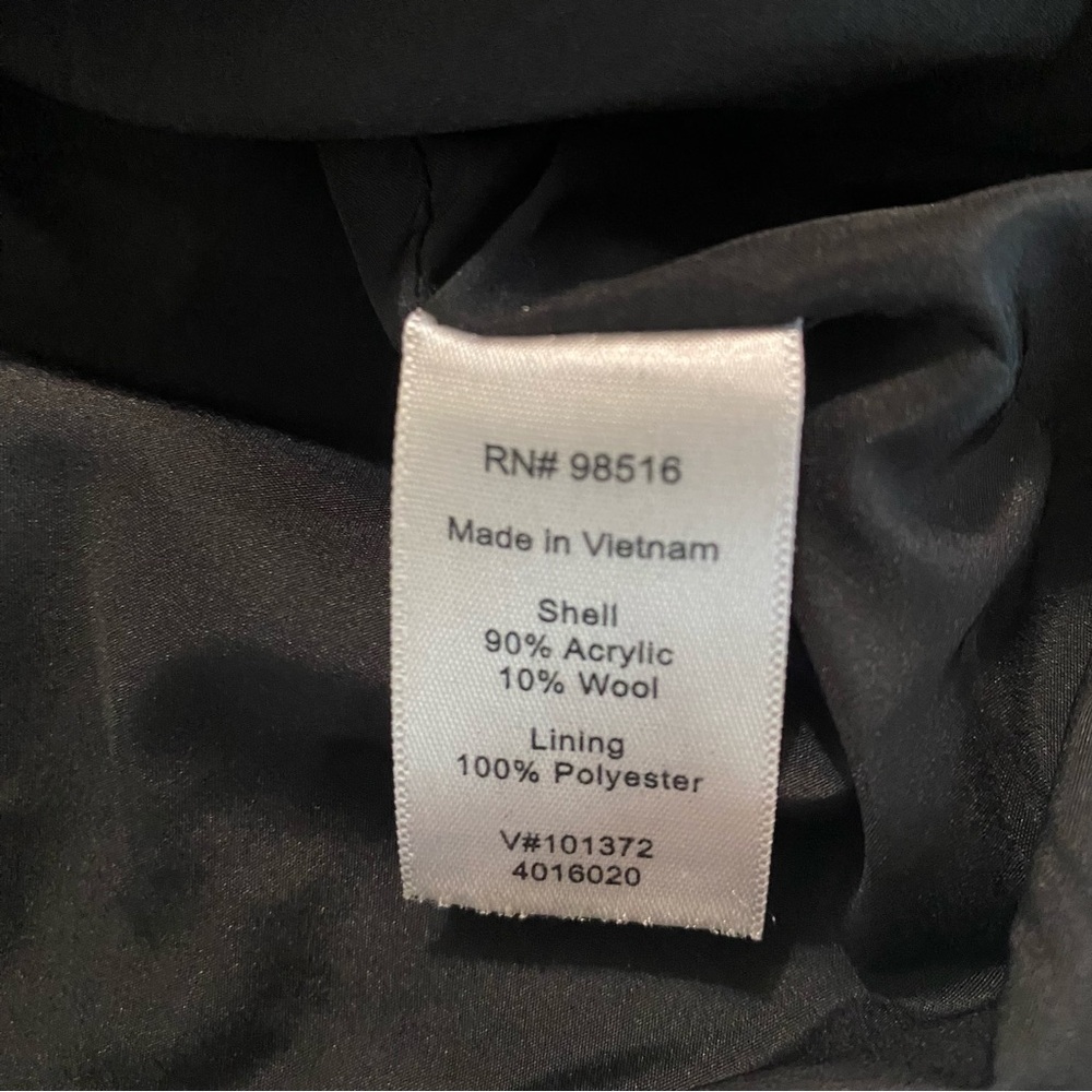 Coldwater Creek Women's Size 16 Jacket Textured Swing Black & White Check Plaid - Picture 10 of 12